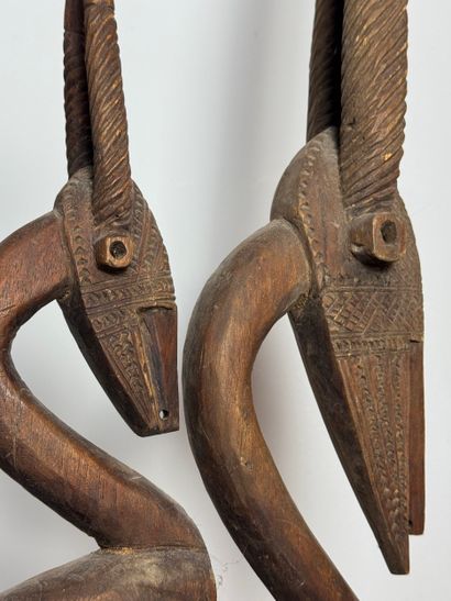 CIWARA HELMET MASK, BAMANA, MALI Wood with...