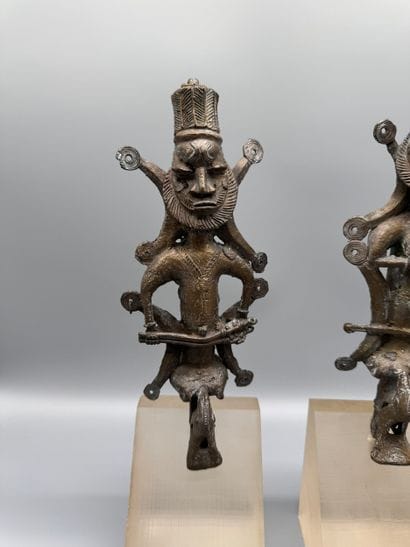 Pair of Edàn Ogbóni Ritual Scepers
Yoruba...