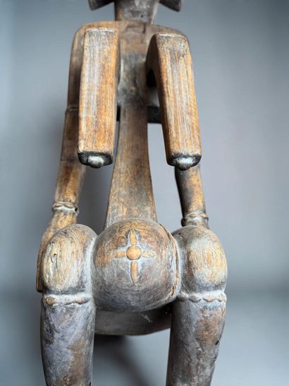 SEATED FEMALE STATUE - Southern Mali, Northern...