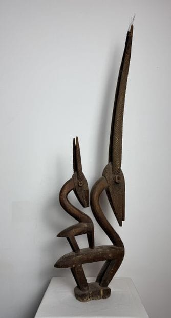 CIWARA HELMET MASK, BAMANA, MALI Wood with...