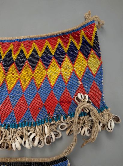 TWO CEREMONIAL APRONS - Mandara Mountains...