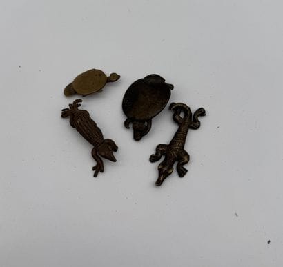 SET OF FOUR ZOOMORPHIC FIGURINES - BURKINA...