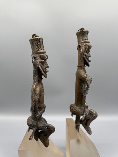 Pair of Edàn Ogbóni Ritual Scepers
Yoruba...