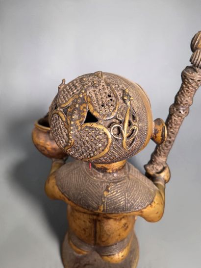 PAIR OF ANTHROPOMORPHIC FIGURES - Grasslands,...