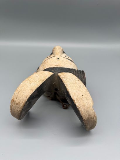 ELU MASK, OGONI, NIGERIA Wood, kaolin, black...