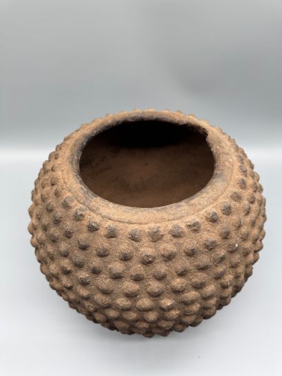 BUTTON JAR, LOBI, BURKINA FASO 
Ceramic....
