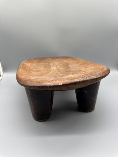 STOOL WITH RECTANGULAR SEAT, SENOUFO, IVORY...