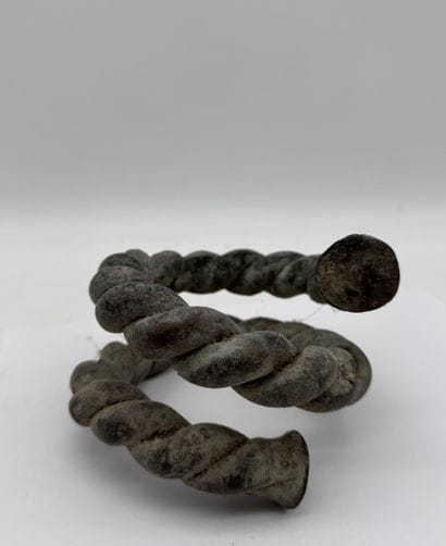 TWISTED SPIRAL COIN BRACELET - Nigeria, Benue...