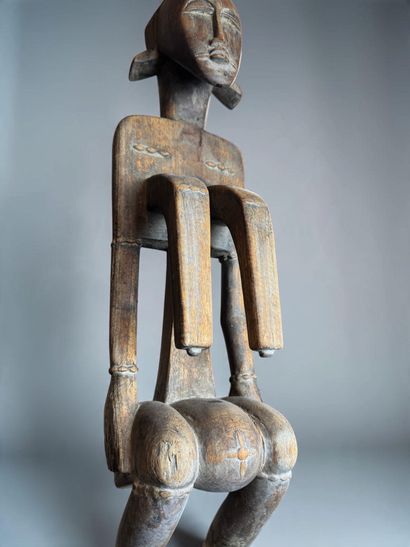 SEATED FEMALE STATUE - Southern Mali, Northern...