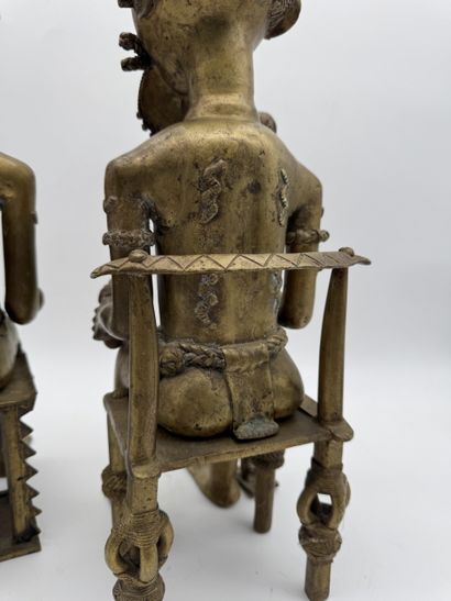TWO ANTHROPOMORPHIC FIGURES - CAMEROON -...