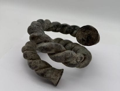 TWISTED SPIRAL COIN BRACELET - Nigeria, Benue...