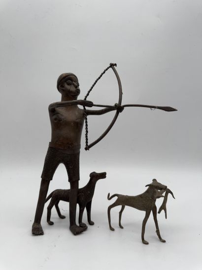 BOWHUNTER AND HIS DOGS - Mali - Bamana?
Mid-20th...