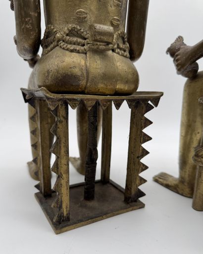TWO ANTHROPOMORPHIC FIGURES - CAMEROON -...