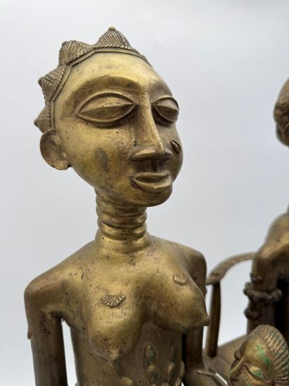 TWO ANTHROPOMORPHIC FIGURES - CAMEROON -...