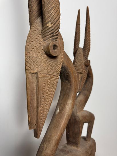 CIWARA HELMET MASK, BAMANA, MALI Wood with...