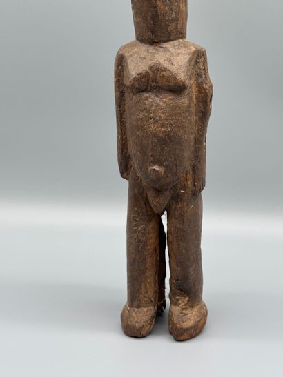 LOBI STATUETTE, BURKINA FASO Wood with a...