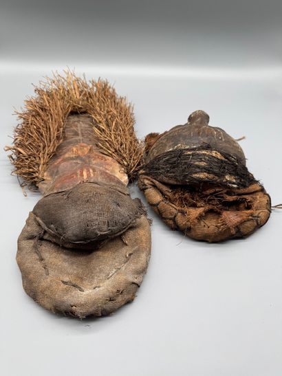 TWO MBUYA MASKS - DR Congo - Pende
Mid-20th...