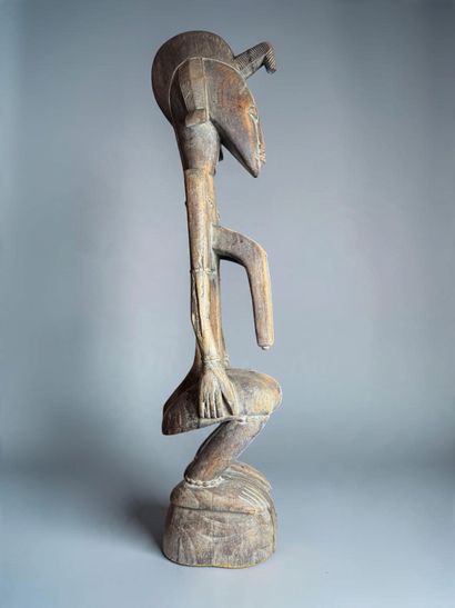 SEATED FEMALE STATUE - Southern Mali, Northern...