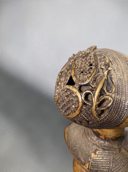 PAIR OF ANTHROPOMORPHIC FIGURES - Grasslands,...
