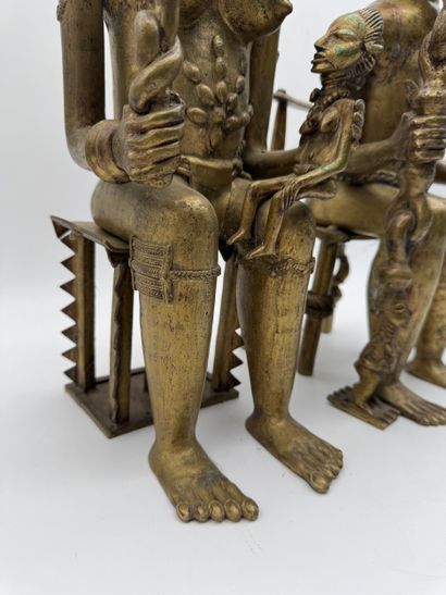 TWO ANTHROPOMORPHIC FIGURES - CAMEROON -...