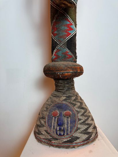 PRESTIGIOUS FEMALE FIGURE HOLDING A CUP,...