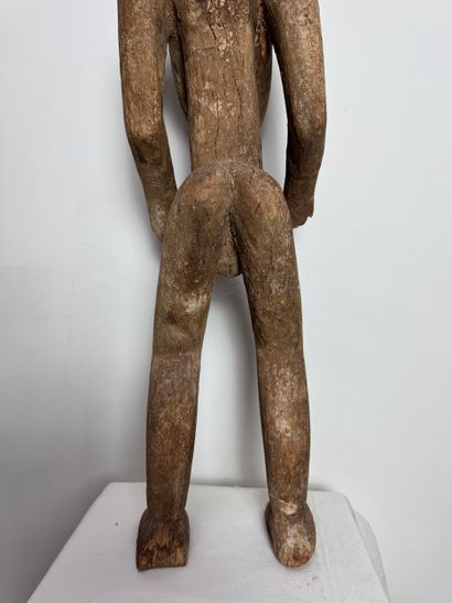 FEMALE STATUE, LOBI, BURKINA FASO Wood with...