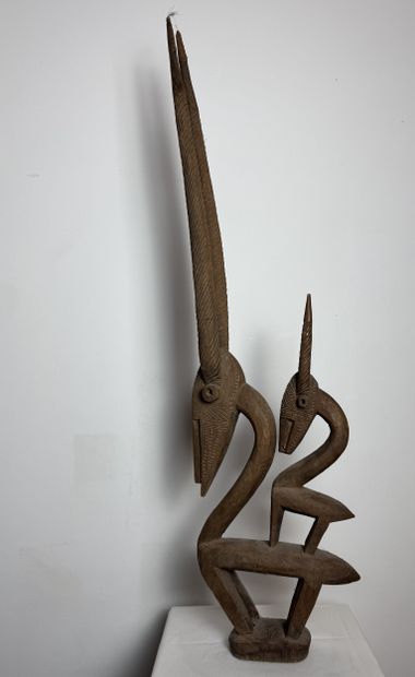 CIWARA HELMET MASK, BAMANA, MALI Wood with...