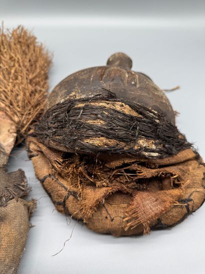 TWO MBUYA MASKS - DR Congo - Pende
Mid-20th...