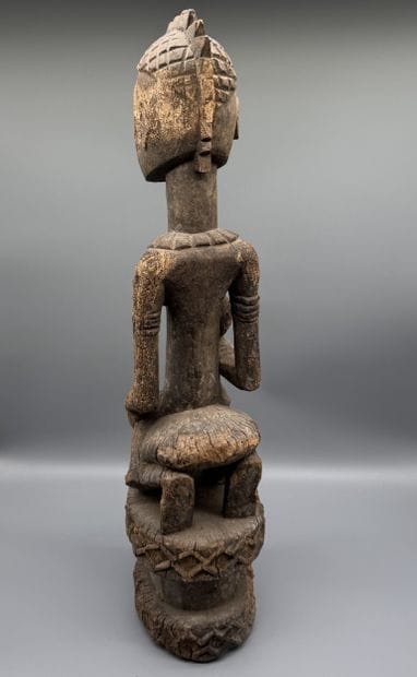 KNELTING MOTHER WITH CHILD, DOGON, MALI Wood...