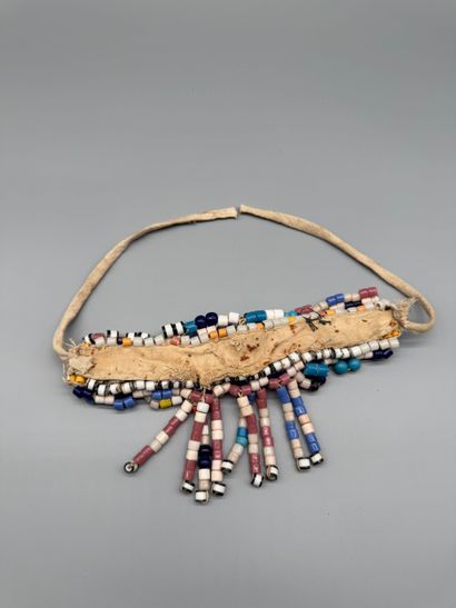 BEADED BELT (DR CONGO OR CAMEROON) 
Fabric,...