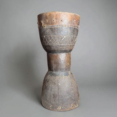 NAILED-SKIN CUP DRUM - Mali - Bamana?
Mid-20th...