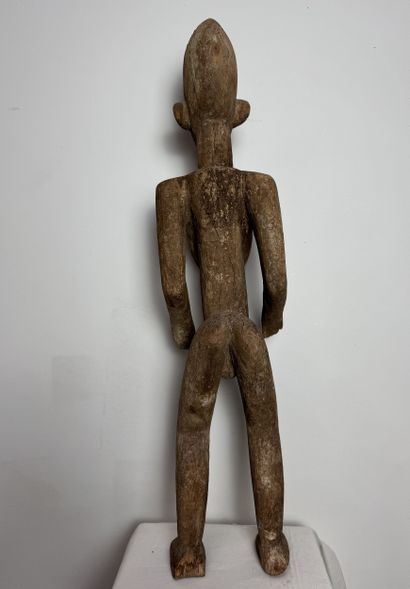 FEMALE STATUE, LOBI, BURKINA FASO Wood with...