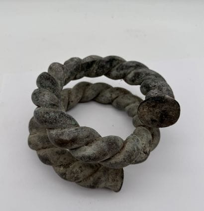 TWISTED SPIRAL COIN BRACELET - Nigeria, Benue...
