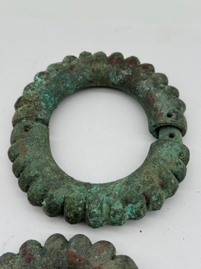 PAIR OF COIN BRACELETS - Burkina Faso, Ivory...