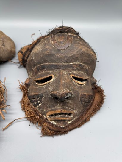 TWO MBUYA MASKS - DR Congo - Pende
Mid-20th...