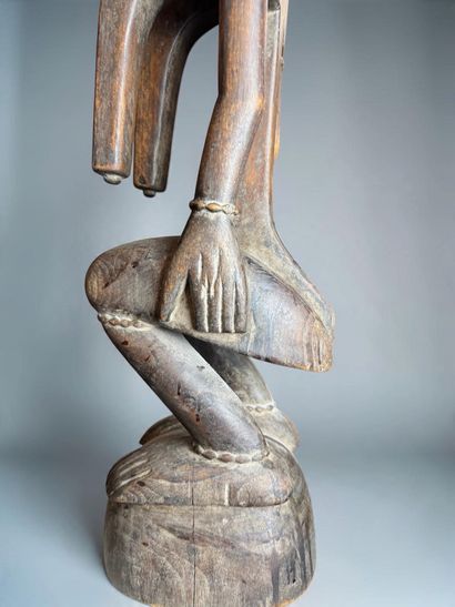 SEATED FEMALE STATUE - Southern Mali, Northern...