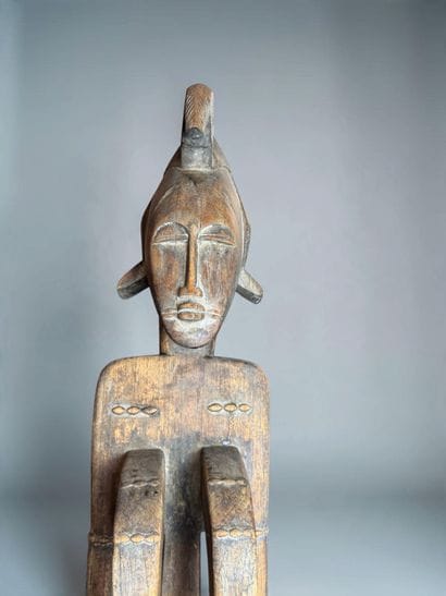 SEATED FEMALE STATUE - Southern Mali, Northern...