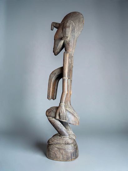 SEATED FEMALE STATUE - Southern Mali, Northern...