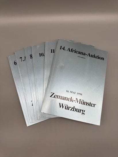 Set of five auction catalogs of African and...