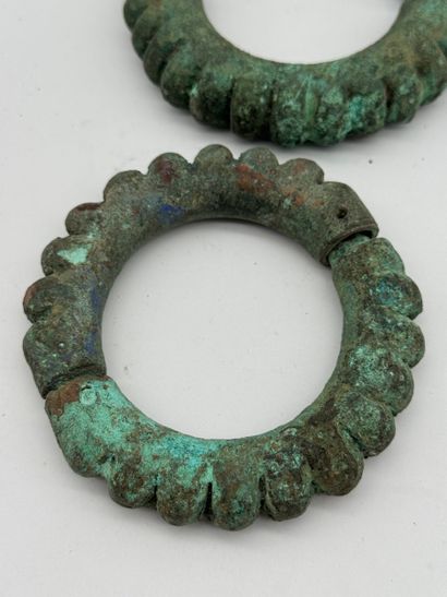 PAIR OF COIN BRACELETS - Burkina Faso, Ivory...