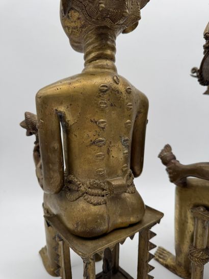 TWO ANTHROPOMORPHIC FIGURES - CAMEROON -...