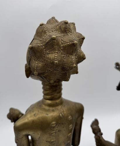 TWO ANTHROPOMORPHIC FIGURES - CAMEROON -...