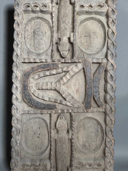 LARGE DECORATED ATTIC DOOR - Mali or Burkina...