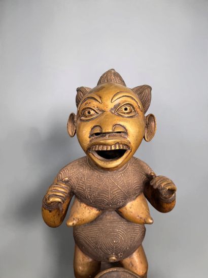 PAIR OF ANTHROPOMORPHIC FIGURES - Grasslands,...