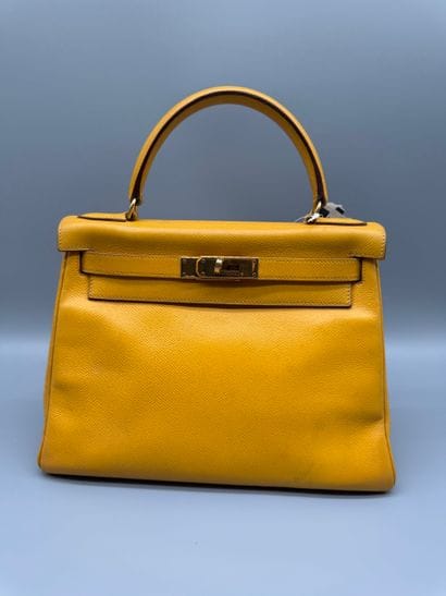 HERMÈS – Sac Kelly 28 en cuir Courchevel...