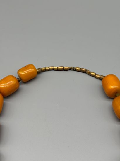 ART DECO CATALIN BAKELITE “MISKETA” NECKLACE...