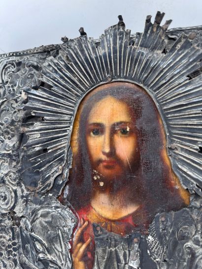 Christ Pantocrator - Russia - 1860 
Icon...