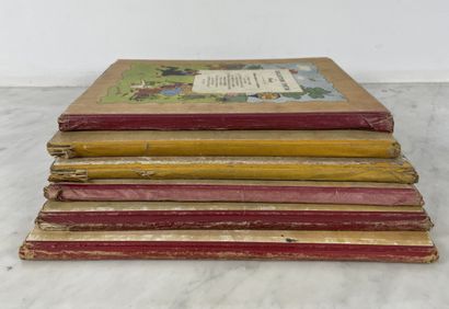 Hergé - Tintin - Set of 6 albums : Original...