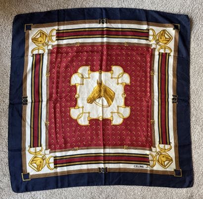 Céline - Vintage Square Scarf
Equestrian...