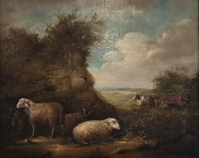 George Morland (1763-1804) - Scène pastorale...